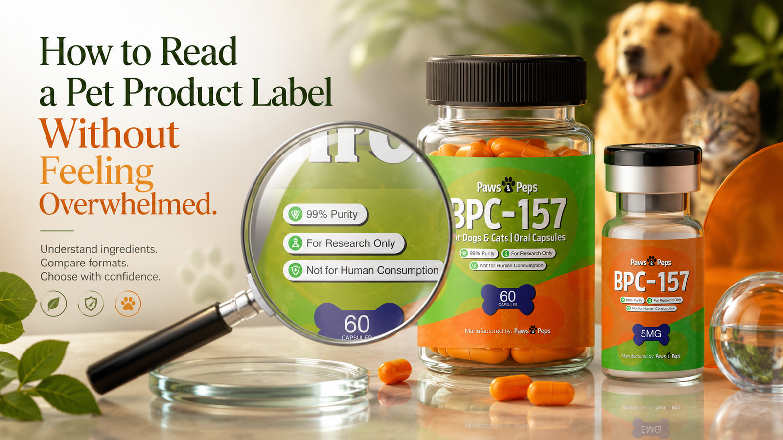 How to Read a Pet Product Label Without Feeling Overwhelmed
