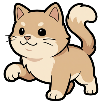 Cat holding rope