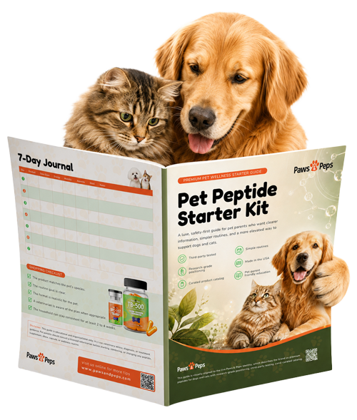 Paws & Peps Pet Peptide Starter Kit guide mockup